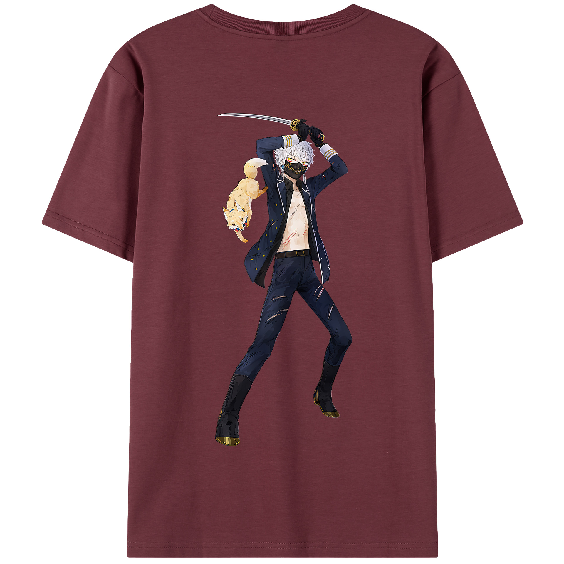 （画像用） 刀剣乱舞 Touken Ranbu 綿100％半袖Tシャツ（背面プリント）
